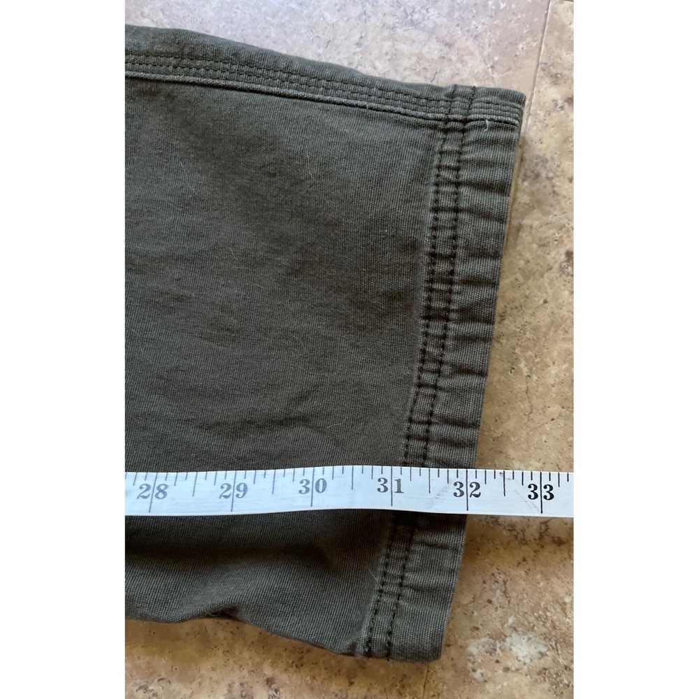 Duluth Trading Co Flex Fire Hose Relaxed Fit Pants Mens 36x34 Olive Green Work - Picture 8 of 13